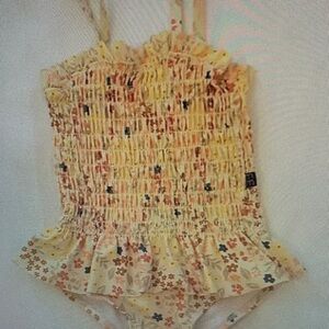 Floral Smocked One-Piece Swimsuit